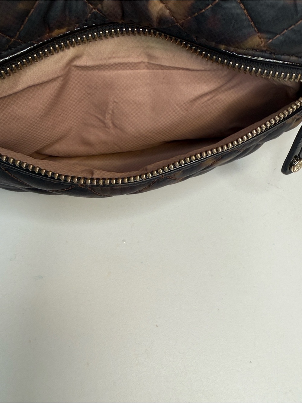 MZ Wallace Tortoise-Print Downtown Crosby Crossbody - Black/Brown - Picture 6 of 10
